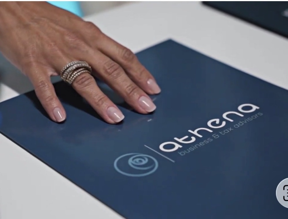 Athena branded folder